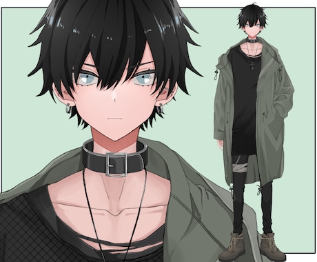 カッコイイ男性Vtuberモデル制作します キャラデザからモデリング一括無料修正アフターフォロー込み イメージ2
