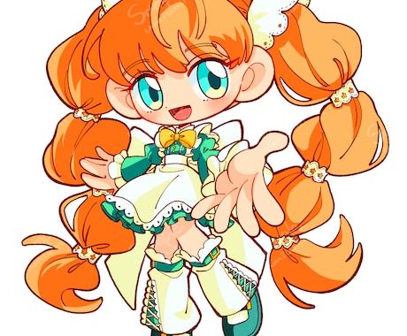 ポップでかわいいSDイラストをお届けします SDキャラの全身イラストです。アイコンやグッズなど！ イメージ2