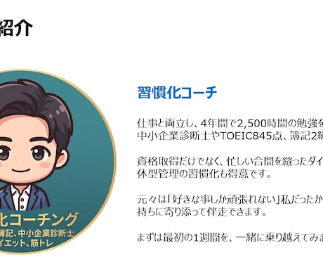 7日間！習慣化コーチングで自分磨きをサポートします 60分のビデオ相談＋7日間のメッセージ伴走 イメージ1
