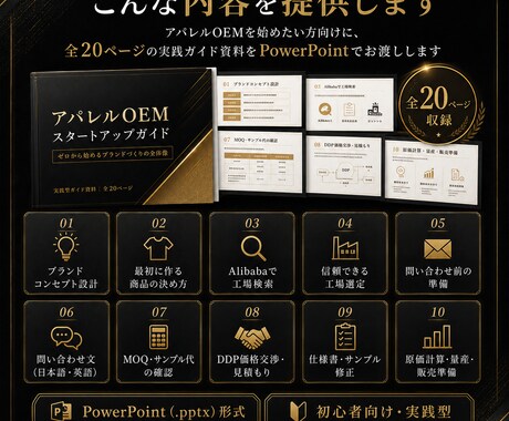 アパレルOEMで自分のブランドを作る方法を教えます 初心者向けにOEMブランド立ち上げを解説します イメージ1