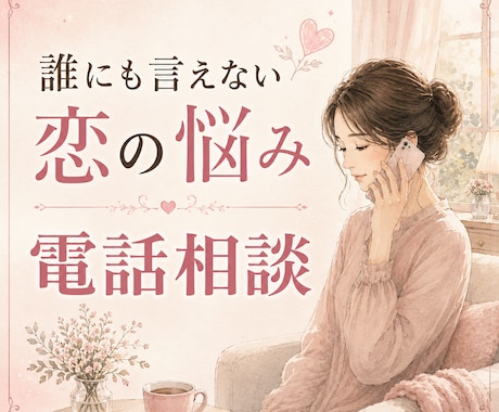 カードは引きません。あなたの恋の悩みお聞きします 恋愛迷子さんのための休憩所！一人の女性としてお話しを聴きます イメージ1