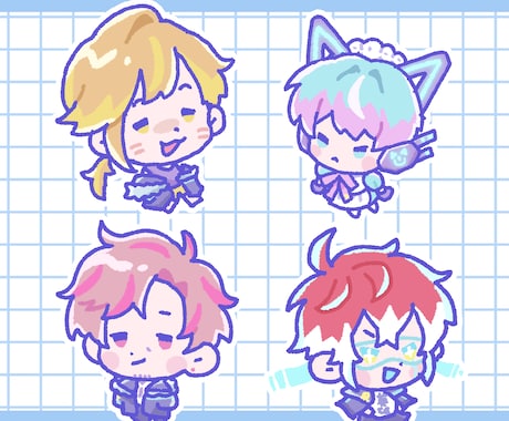 SDイラストを描きます ゆるゆるミニイラスト.ᐟ.ᐟ追加毎にオトクに.ᐟ イメージ2