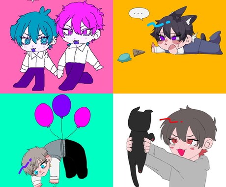 デフォルメでのイラスト承ります イメージ1