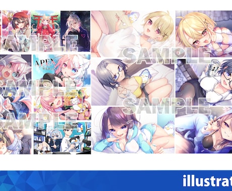 サムネやASMRなど高品質イラスト制作します キャラクターメインの１枚絵など、女の子を魅了的に描きます イメージ2