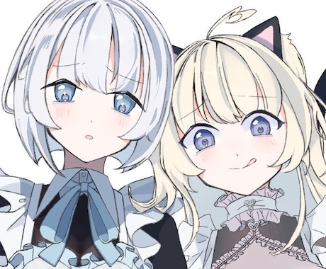 1枚絵、立ち絵、アイコン、キャラデザなど描きます 感情を揺さぶるイラストを描きます。フリルの多い服が得意です イメージ2
