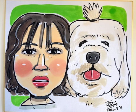 フジTV「いいとも！」似顔絵マスターが描きます お写真から、2人の似顔絵を描きます！ イメージ2