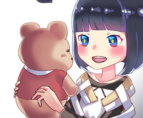 カラフルor透明感ある１枚絵描きます カラフルととぅるとぅるの2つの塗り方で対応可！ イメージ2