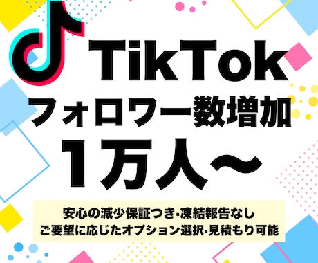 TikTokのフォロワー数を1万人増加させます 11月限定価格☆12時間以内返信☆