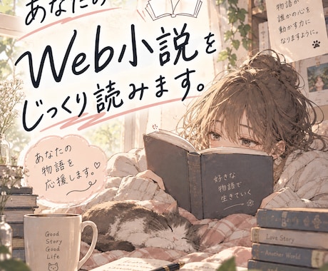 あなたのWeb小説を2万字までじっくり読みます イメージ1