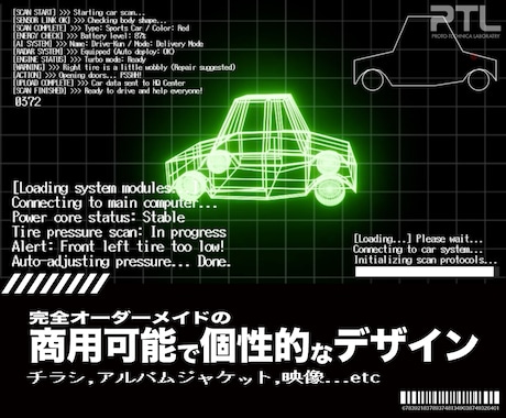 貴方だけのSF風のデザインを制作します プログラムとグラフィックを使ったSF作品を貴方に イメージ2