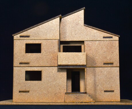 家の図面から1/100の家の模型を作ります 1.5ｍｍ木材またはMDF材で製作いたします。 イメージ2