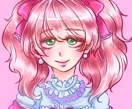SNSアイコンなどにイラスト描きます ふんわり・やわらか女の子イラスト中心 イメージ2