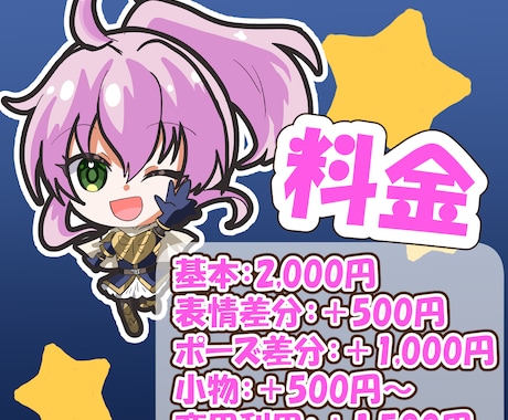 かわいいちびキャラ制作します SNS・配信・アイコンに！あなたらしさを添えて！ イメージ2