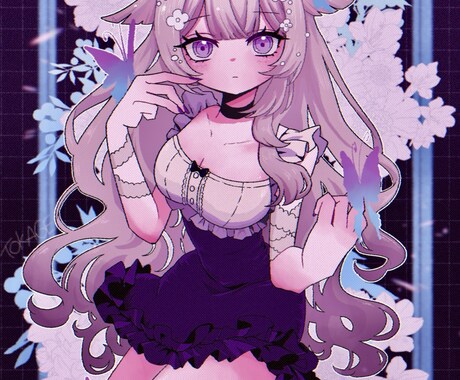 ダークで可愛いイラスト描きます VTuberさんのグッズやサムネイル、商用イラストなど！ イメージ1