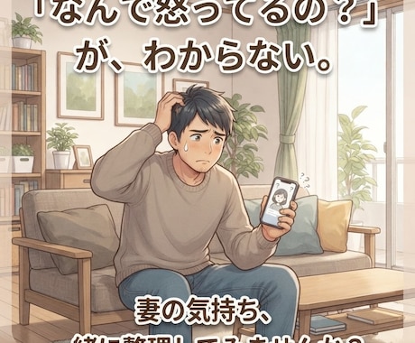 ちょっと聞いてよ〜！妻の気持ちを一緒に整理します なんで怒ってるの？とお悩みの男性の方！女性目線でアドバイス イメージ2