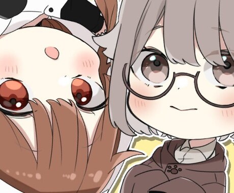 期間限定価格▷SNS等で使えるミニキャラ描きます 期間限定価格でSNS等に使えるミニキャラの作成を致します！ イメージ1