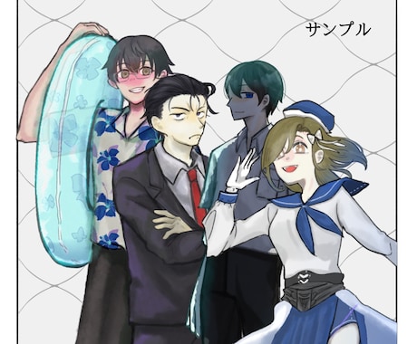 TRPG･創作用立ち絵作成します 納期2週間！厚塗り風の立ち絵が得意です♪ イメージ2