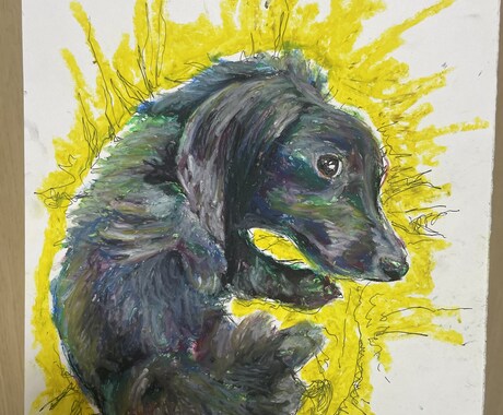 いままでにないタッチでお客様のペットをお描きします 主にクレヨンを使った絵をお届けします。イメージお聞きします イメージ2