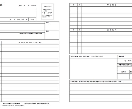 分かり易い履歴書で企業・面接官のハートを掴みます 就職・転職活動中ES通過率98%の経験者がサポート イメージ1