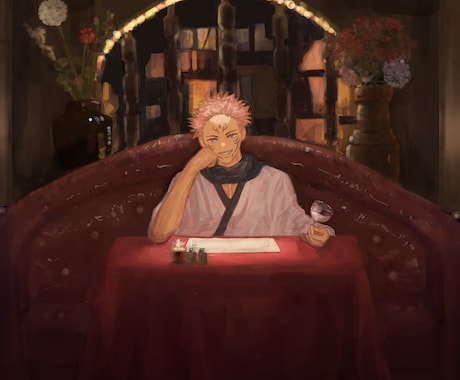 アイコン/背景込みの一枚絵、立ち絵などを描きます SNS等のアイコンや動画の1枚絵などに！ イメージ2