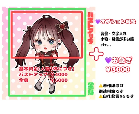 商用利用可★ぱっと目を引くミニキャラ作成します グッズ化等商用利用可！ブログ・YouTube・配信等使えます イメージ2