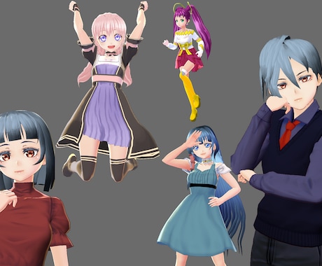 VRoidを使ってオリジナル3Dモデル作成します あなただけのVRM、MMDモデル！ イメージ2