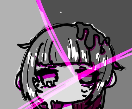ポップで病みかわなイラスト描きます あなただけの個性をアイコンにしてみせます イメージ2