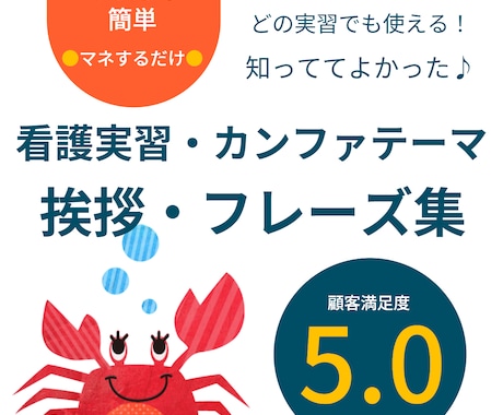 発表・報告【初めての看護実習】事例あります 【PDF・スマホOK】マネして、●●を埋めて、話すだけ♪ イメージ1