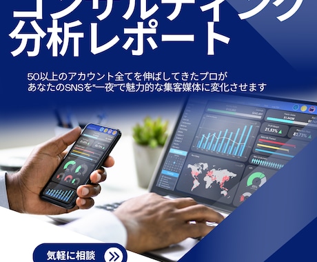 一夜であなたのアカウントを生まれ変わらせます 50以上のアカウント全てで数値の改善を行ってきたプロ イメージ1
