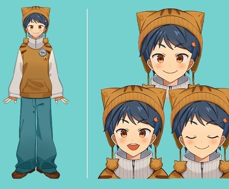既存品/Live2Dモデル販売します はじめて作ってみたVTuber2Dモデルです イメージ2