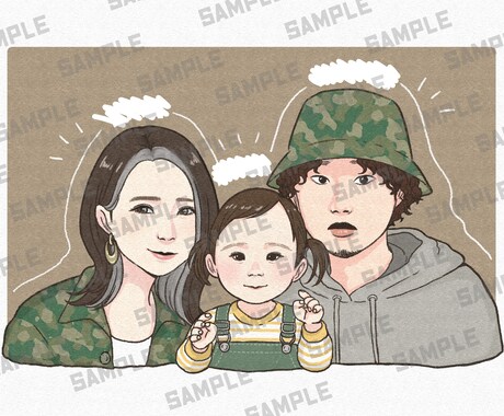 希望通りの似顔絵描きます 恋人、家族、友人へのプレゼントにも！ イメージ2