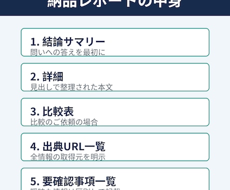 面倒な調べ物・リサーチを丸ごと代行します 全出典URL付きレポート納品｜やり取り不要・定額・3日以内 イメージ2