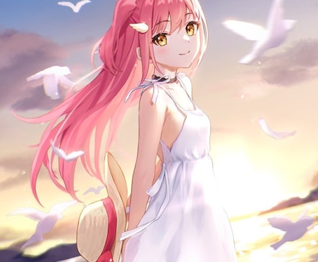 可愛い、綺麗なイラスト描きます ご期待に沿える一枚絵描きます！二次創作OK イメージ1
