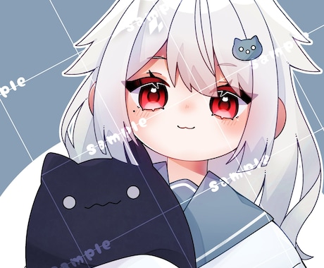 お手軽‼️イラストの制作を承ります ‼️＜SNSアイコンサイズのイラスト制作＞ イメージ2