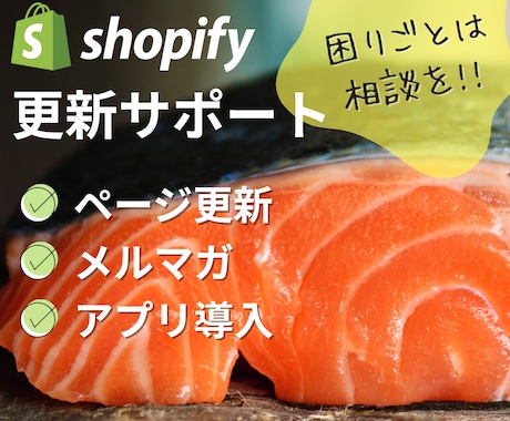 Shopifyでのページ更新をレクチャーします 30社以上の個人店のネットショップ構築経験あり！ イメージ1