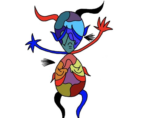 妖怪などマニアックな絵を可愛く個性的に描きます 上記以外にも色紙なども書くことができます！ イメージ2