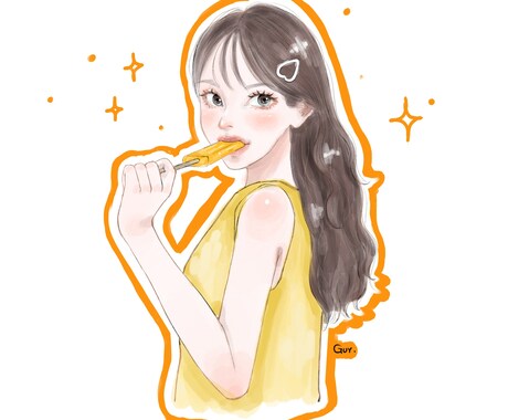 シンプルでカラフル！あなただけのイラスト描きます アイコンなど、おしゃれなイラストがほしい方へ☺︎ イメージ2