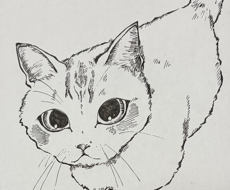モノクロでリアル調のイラストを描きます イメージ1