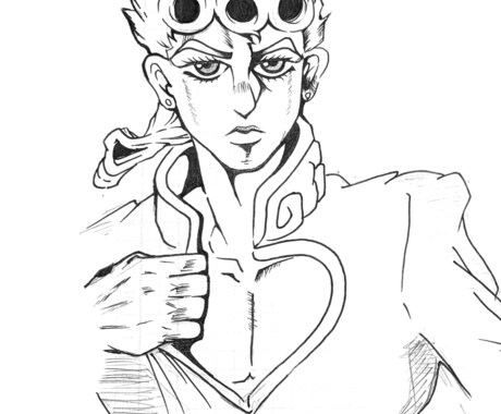 モノクロ！白黒！アナログ！キャラクター描きます 好きなテイストやオリジナルキャラクターの要望、お受けします！ イメージ2