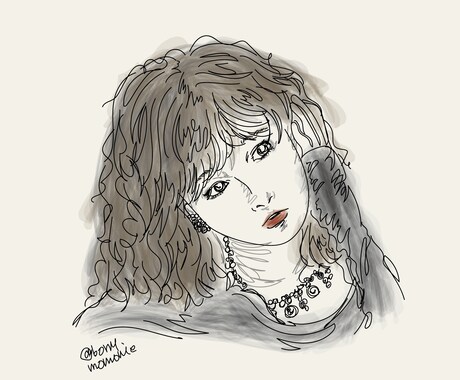 ファッションイラスト風✴︎似顔絵かきます 最短1日✴︎ファッション・映画好きな方へのプレゼントにも◎ イメージ1