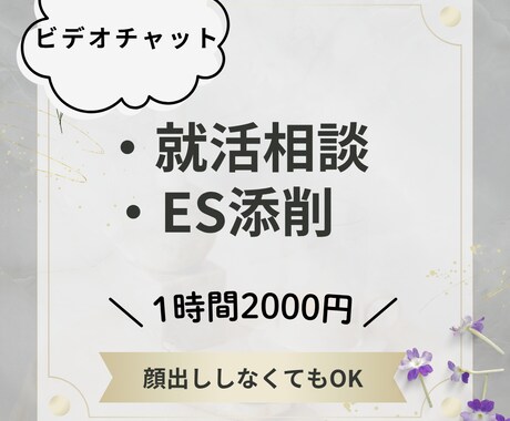 就活・転職活動・お仕事の相談に乗ります 新卒・中途問わず★ビデオチャットにてオンライン相談 イメージ1