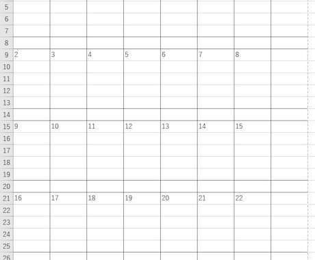自動で翌月のカレンダーを作ります 毎月変わる日付の位置をExcel関数を使って自動表示します！ イメージ1