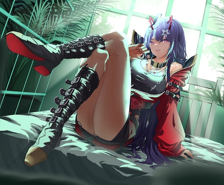 鮮やかで目を惹く一枚絵を描きます イメージ1