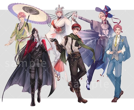 TRPG・VTuber等の立ち絵描きます こだわり抜いたキャラデザを高クオリティで再現します！ イメージ2
