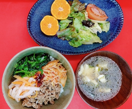 管理栄養士が時短バランス献立レシピでママ応援します 健康を大切にした献立、買い物リスト、段取り、出来上がり写真付 イメージ2
