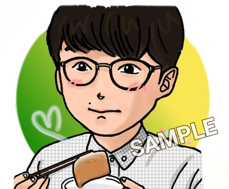 SNSなど、あなただけのイラストアイコン作成します ゆるゆる、ほんわか、癒し系お任せください(*^^*) イメージ1