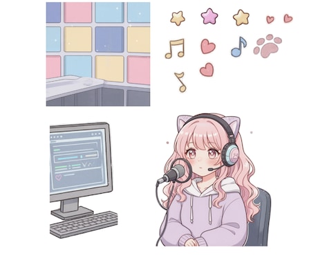 1枚絵を美しくレイヤー分け・パーツ分けします 1枚の画像を要素ごとに分離！デザイン用素材を作ります イメージ2