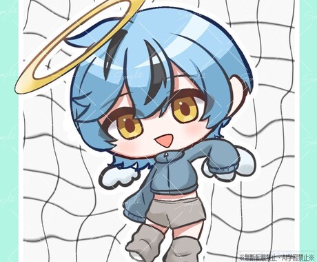 かわいい簡易ミニキャラ描きます アイコン向け・最短即日！可愛い！ イメージ1