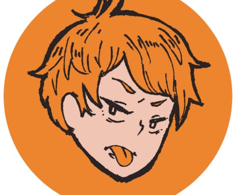 色数限定でおしゃれなSNSイラスト描きます SNSアイコン等に！色数限定で印象的な人物イラスト イメージ1