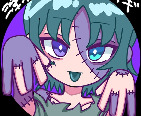 ハロウィン仕様！！！ツギハギです‼ます ツギハギになる可愛いアイコンです！！ イメージ2